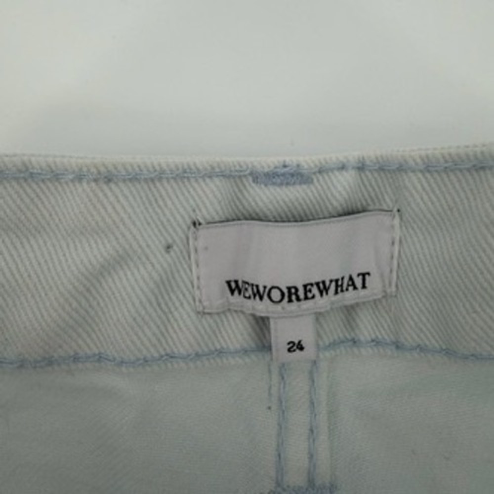 WeWoreWhat Kick-Flare Jeans Super Bleached Light Wash High Rise‎ 24 WWDB54-1 - Picture 5 of 10